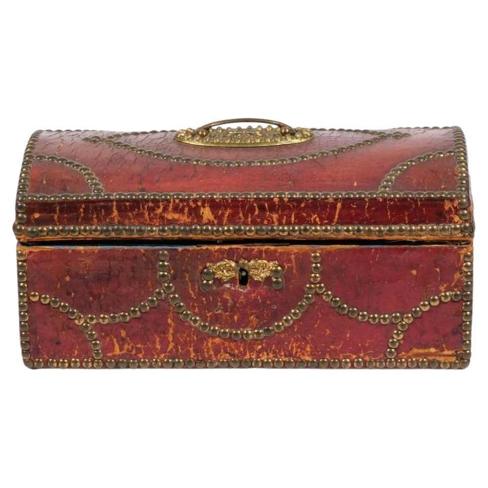 Brass studded dispatch box at 1stDibs