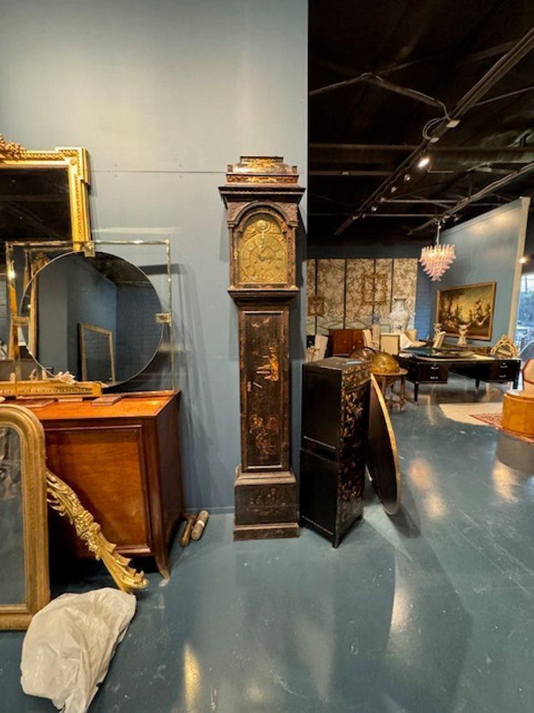 18th Century English Longcase Clock with Brass Face Plate by John Parsons For Sale 2