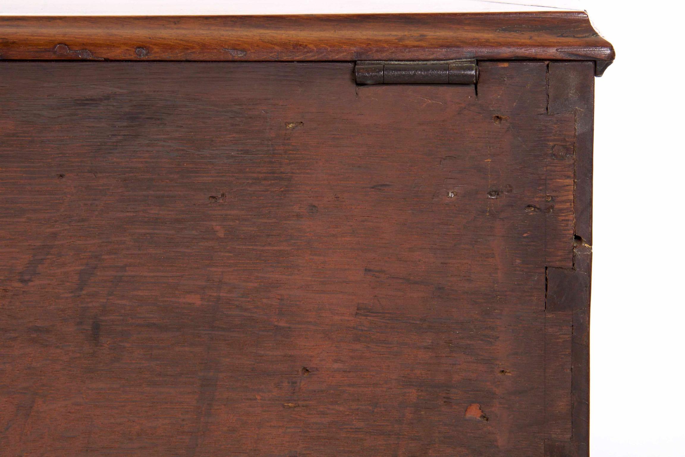 18. Jahrhundert Englisch Mahagoni Antike Decke Brust Wein Storage Cabinet 15
