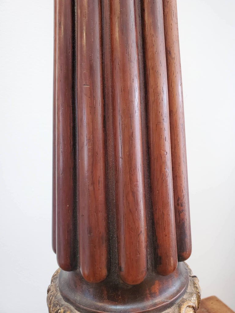18th Century English Mahogany Column with Gold Gilt Decoration For Sale ...