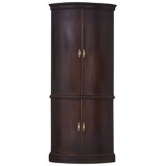 Antique 18th Century English Mahogany Corner Cupboard