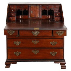 18th Century English Mahogany Drop Front Desk Bureau