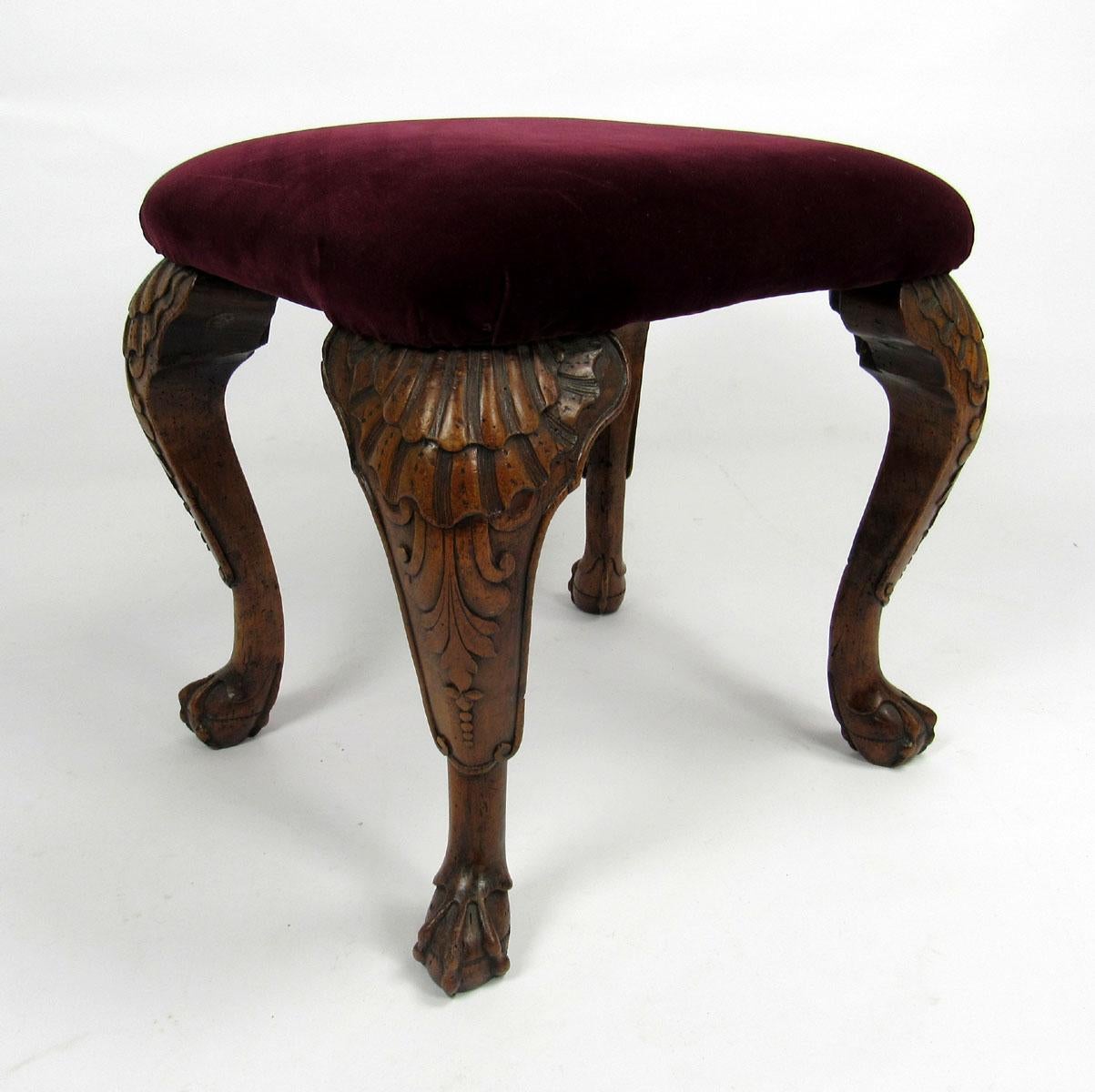 18th Century English Mahogany Footstool For Sale 2