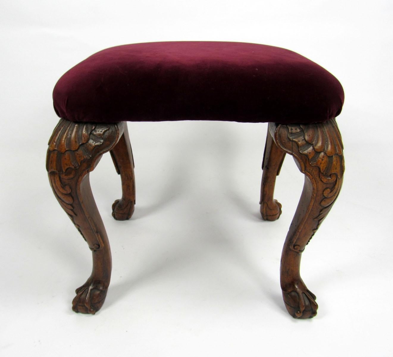 18th Century English Mahogany Footstool For Sale 3
