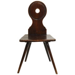 18th Century English Mahogany Hall Chair