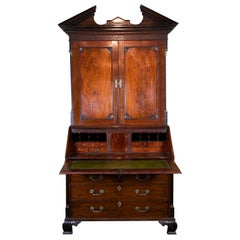 18th Century English Mahogany Secretary