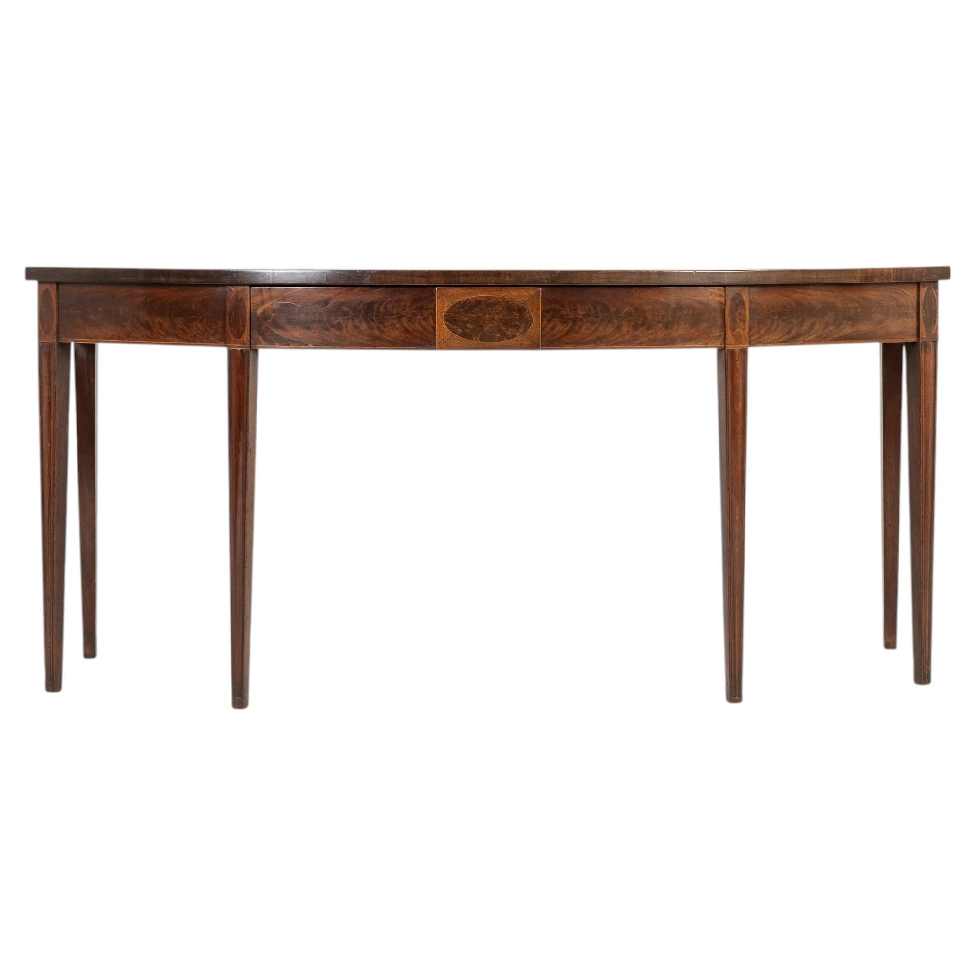 18th Century English Mahogany Serving Table For Sale