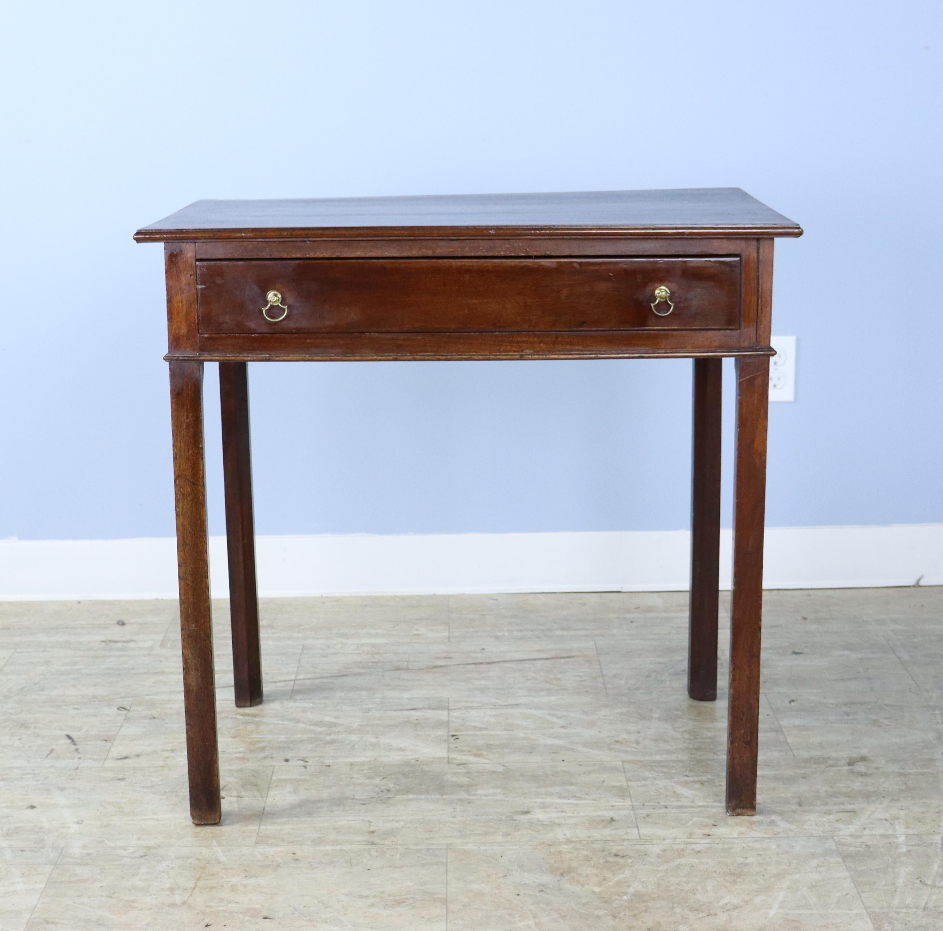18th Century English Mahogany Side Table In Good Condition In Port Chester, NY