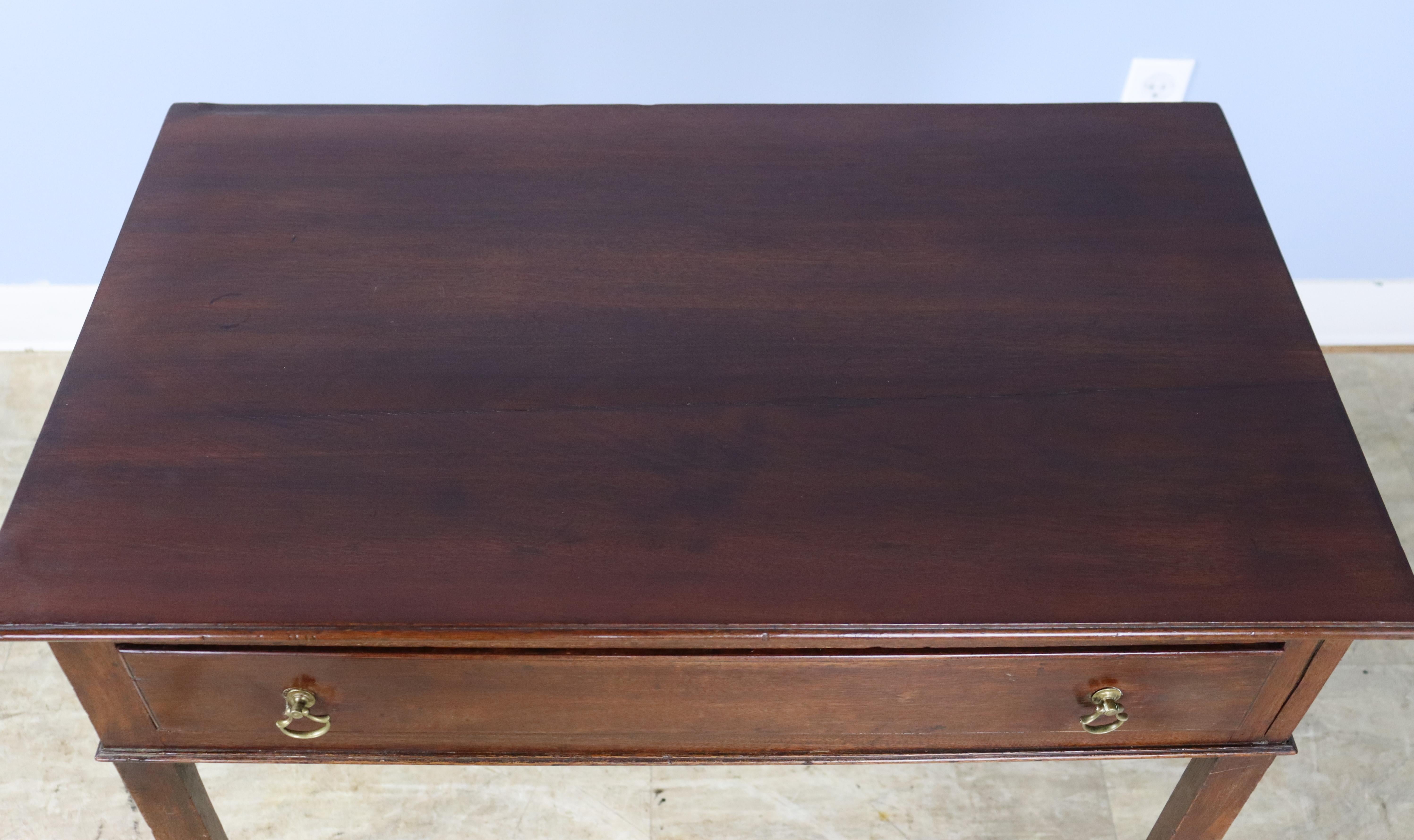 18th Century English Mahogany Side Table 2