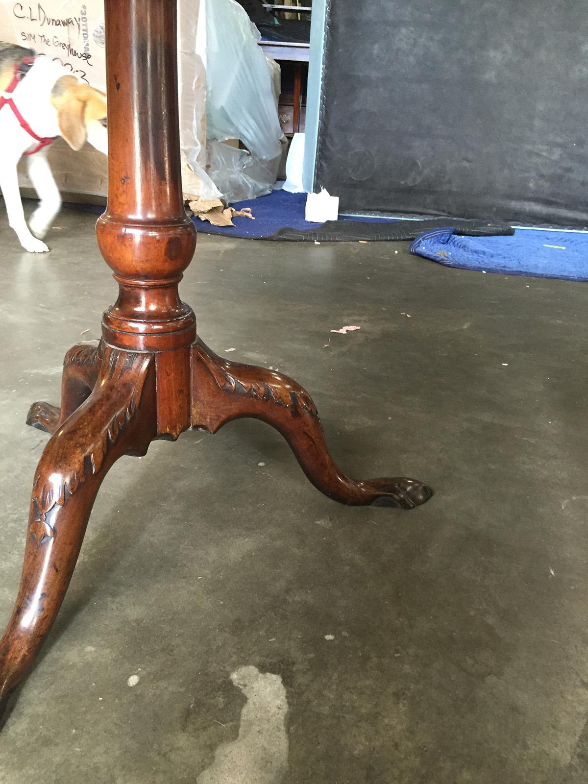 18th Century English Mahogany Tea Table, circa 1760 1