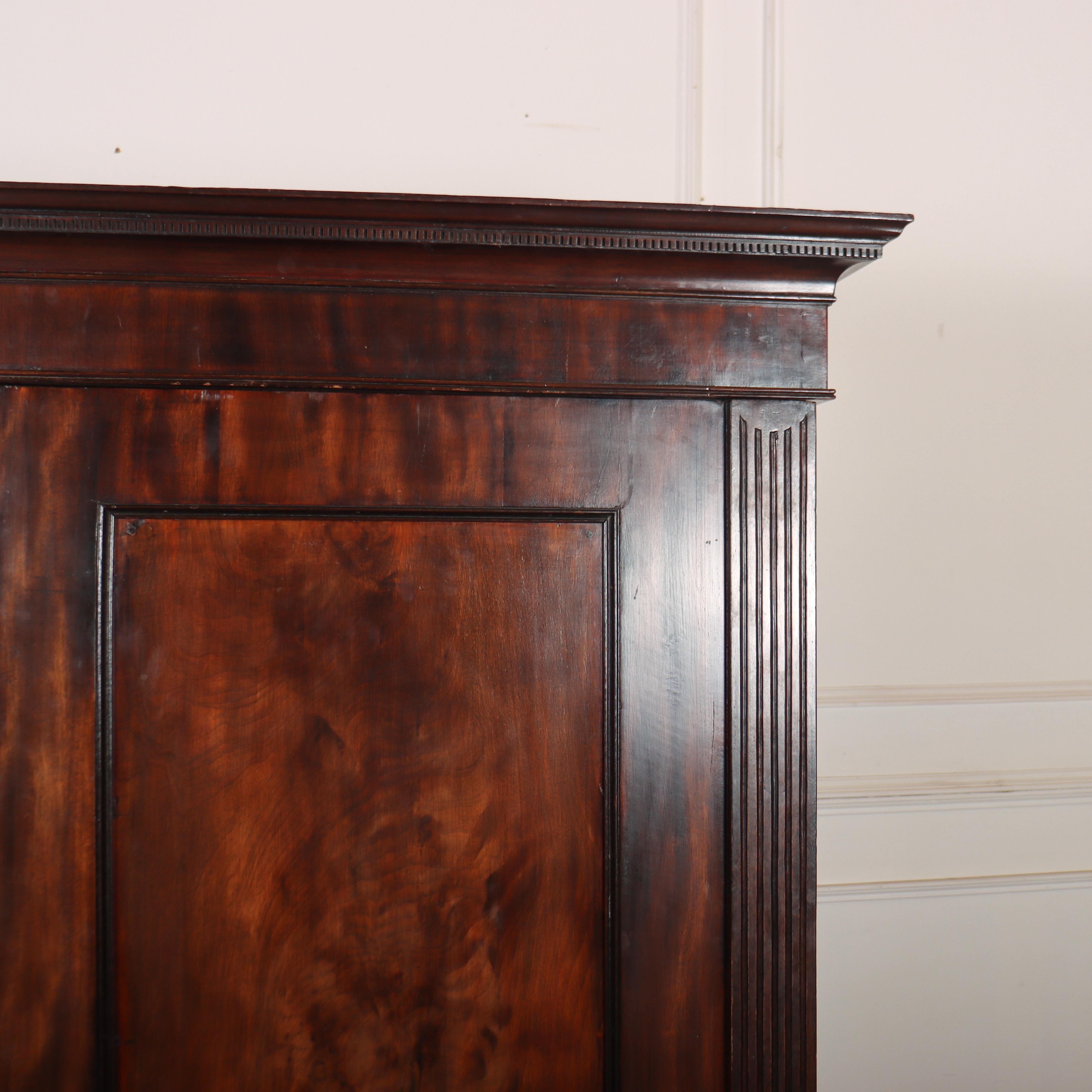 18th Century English Mahogany Wardrobe 2