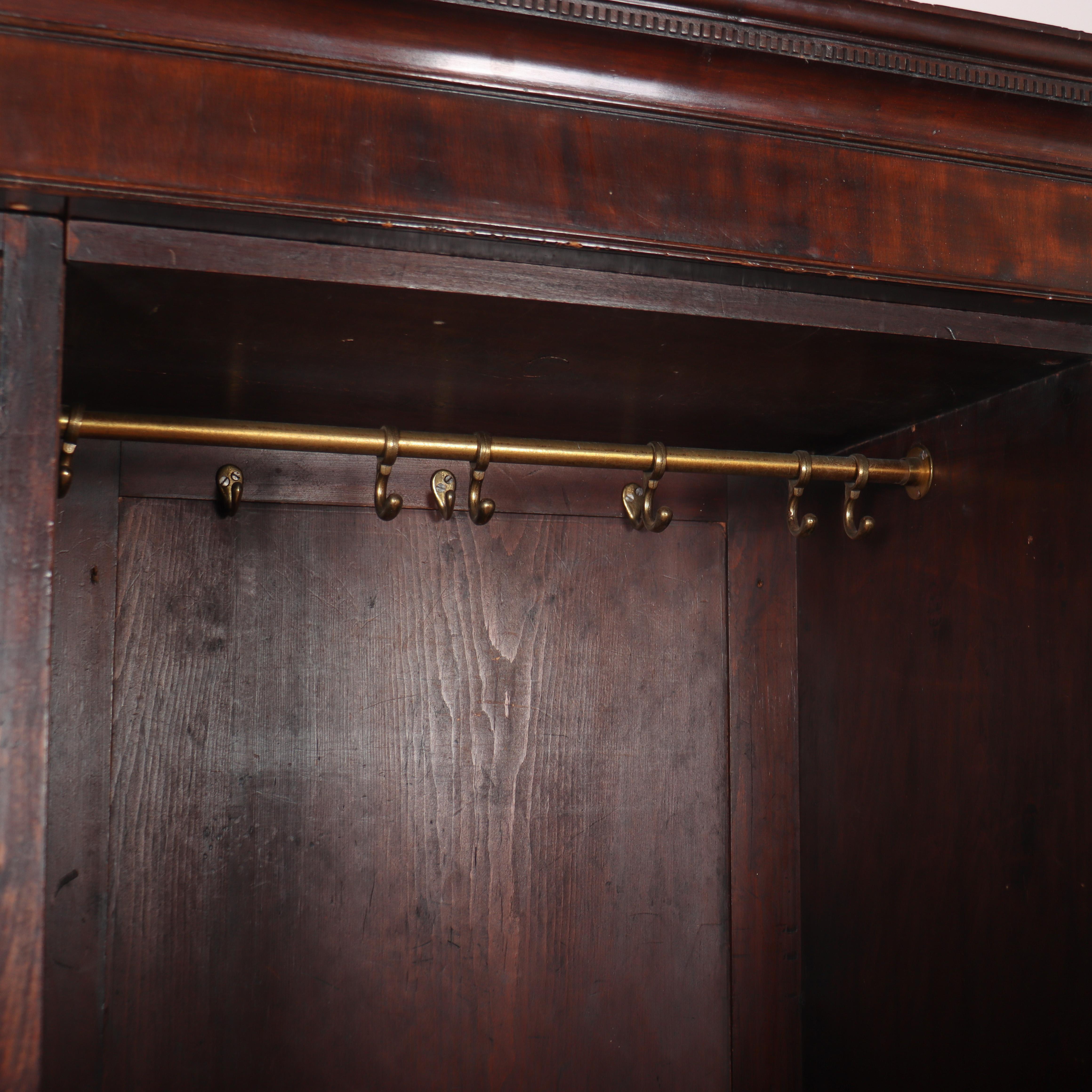 18th Century English Mahogany Wardrobe 4