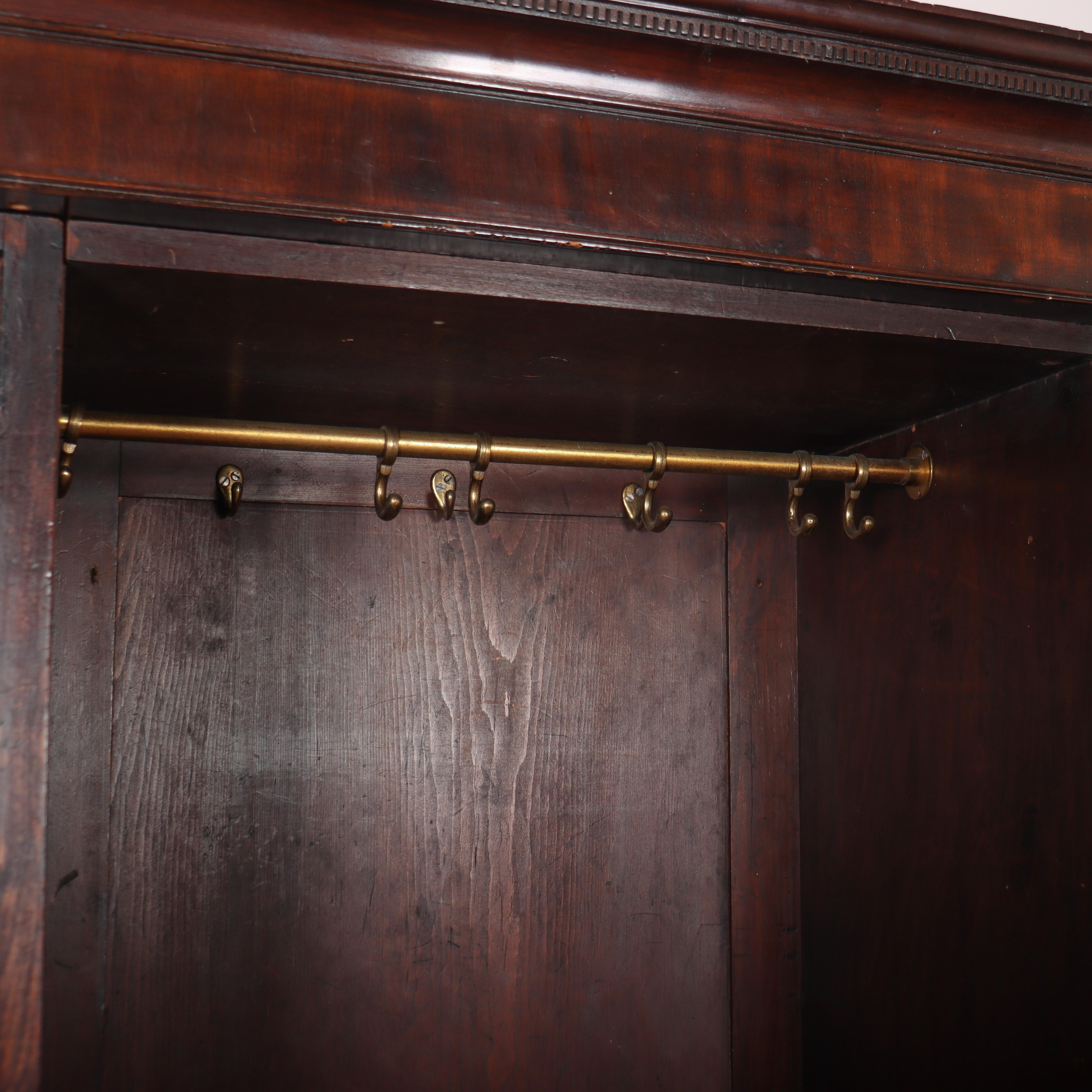 18th Century English Mahogany Wardrobe For Sale 4