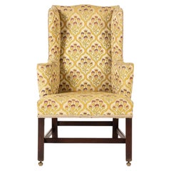 18th Century English Mahogany Wing Armchair