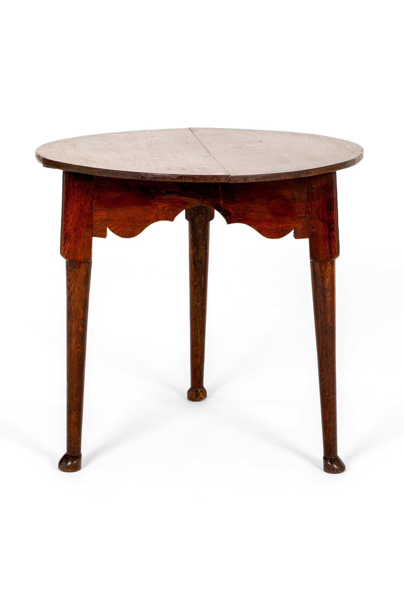 Georgian 18th Century English Oak and Ash Cricket Table