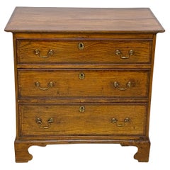 18th Century English Oak and Mahogany Chest of Drawers