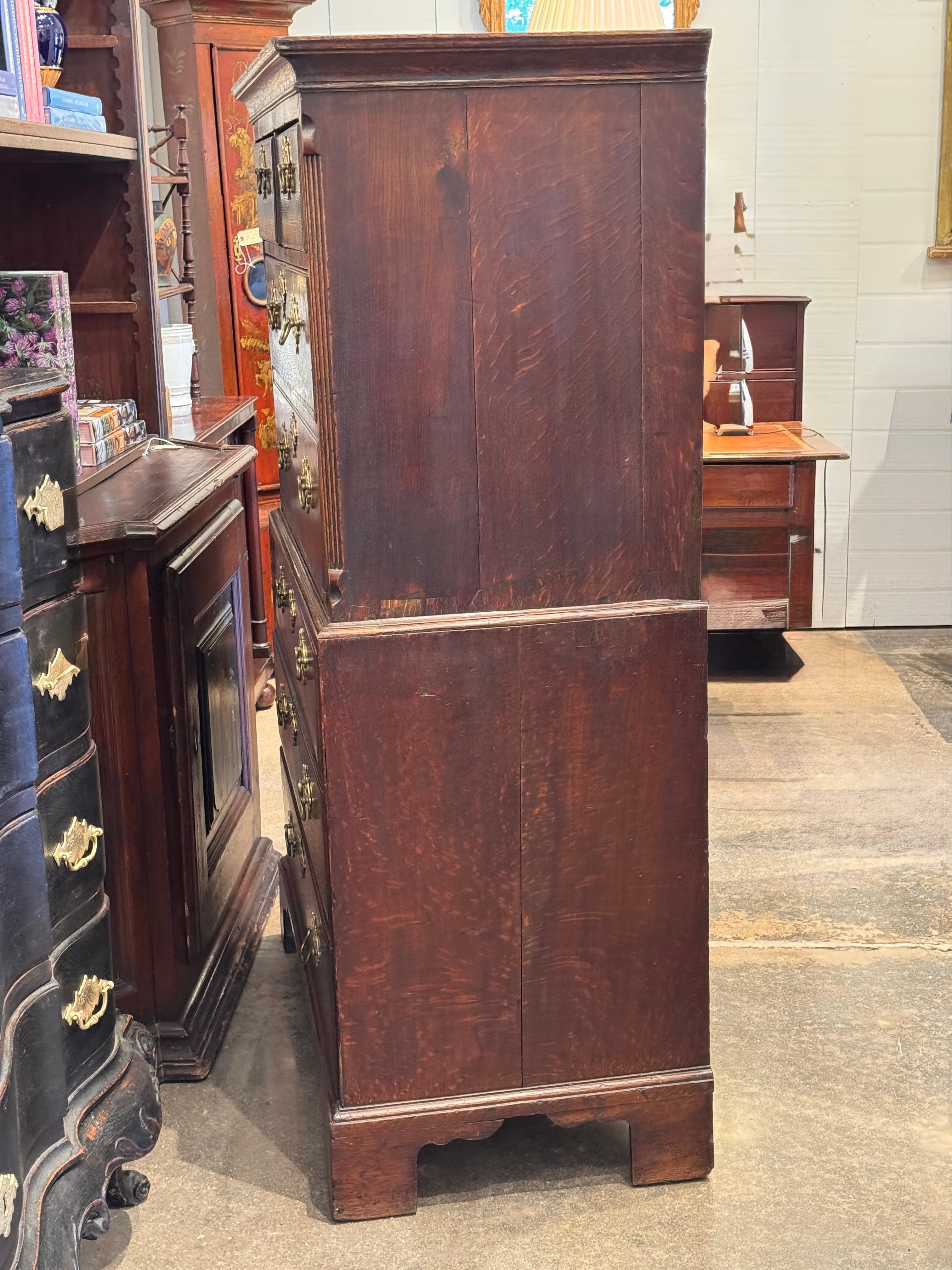 Cassapanca in Oak inglese del XVIII secolo in vendita 4