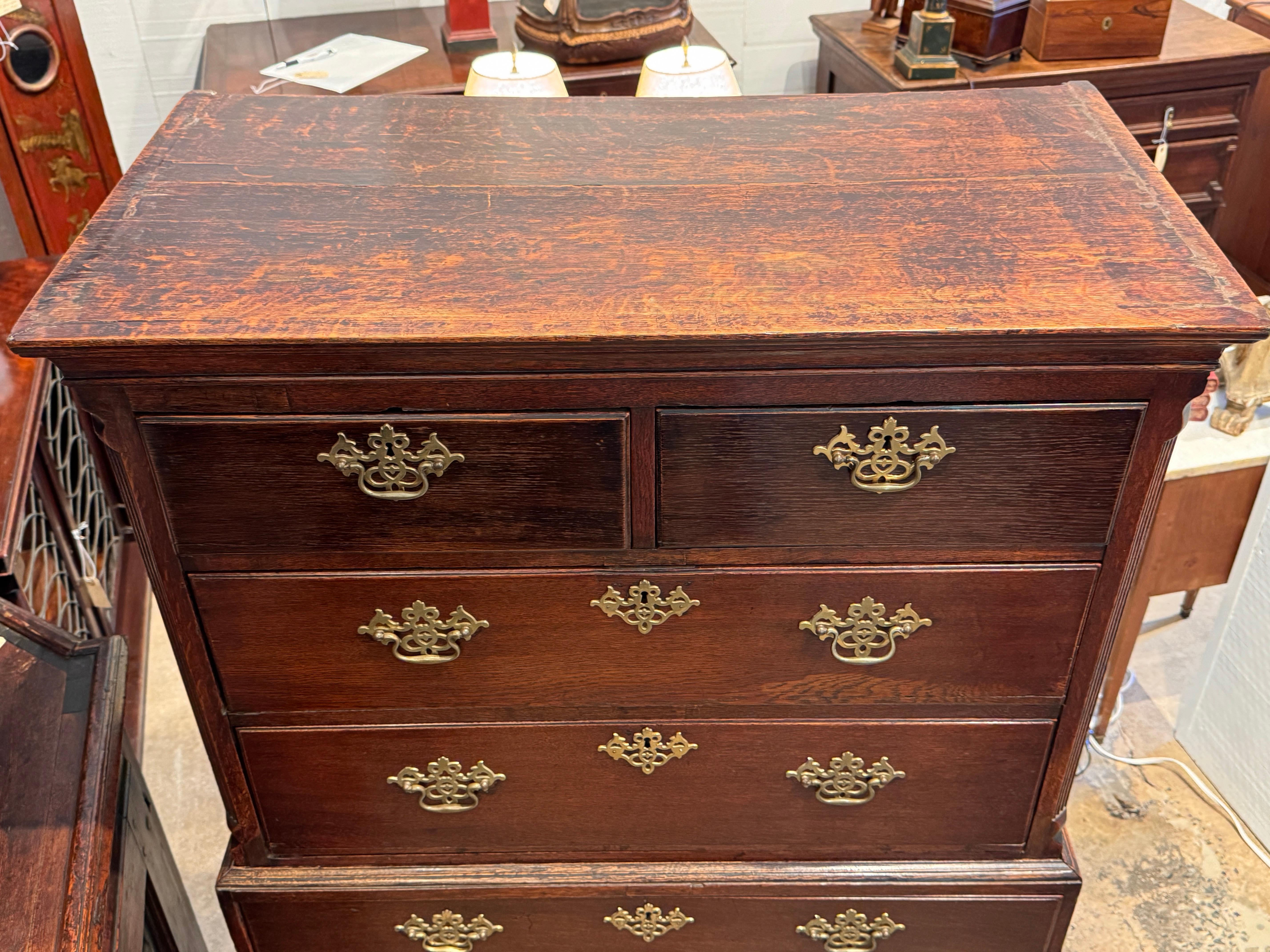 XIX secolo Cassapanca in Oak inglese del XVIII secolo in vendita