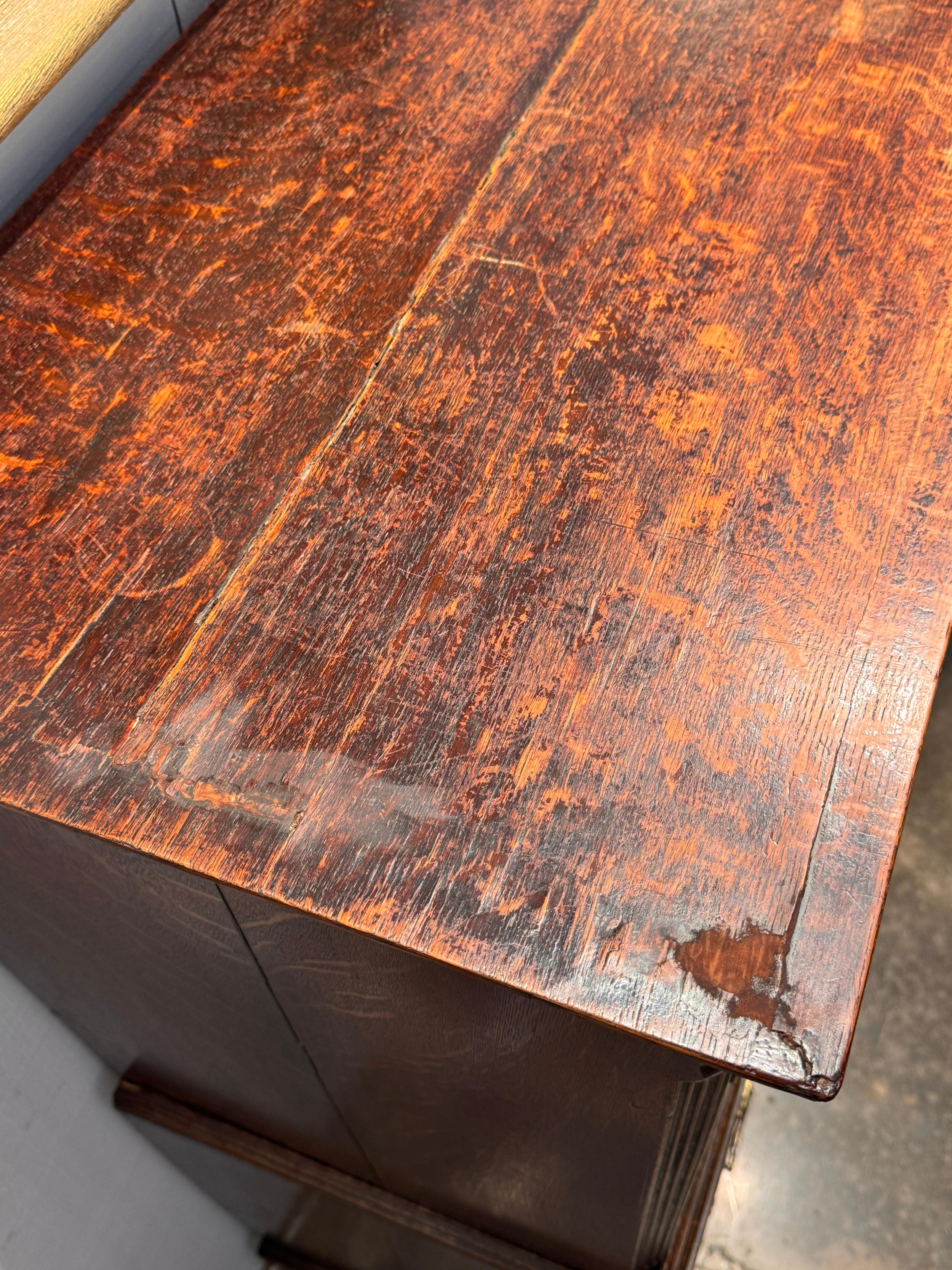 Quercia Cassapanca in Oak inglese del XVIII secolo in vendita