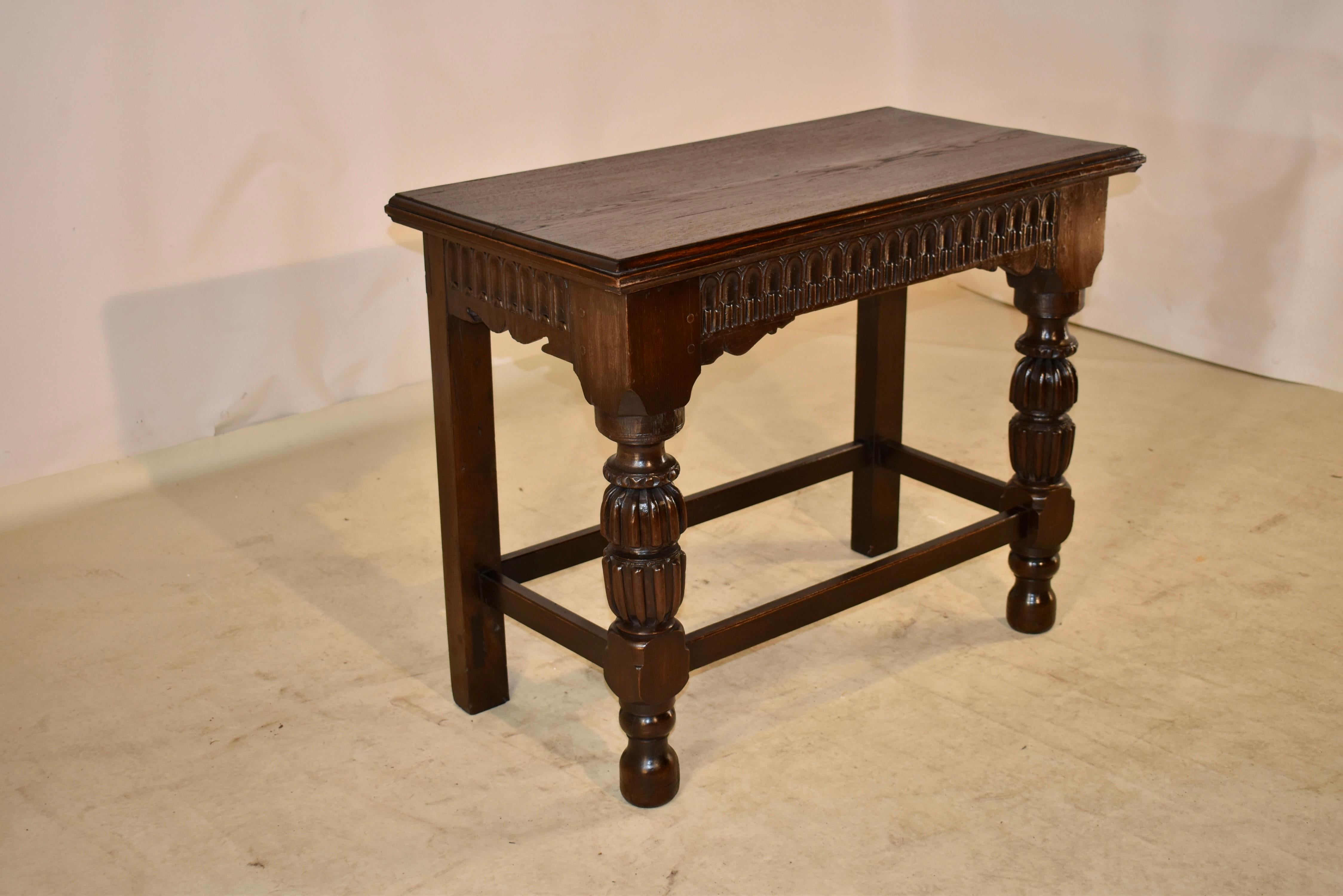 18th Century English Oak Console or Serving Table For Sale 1