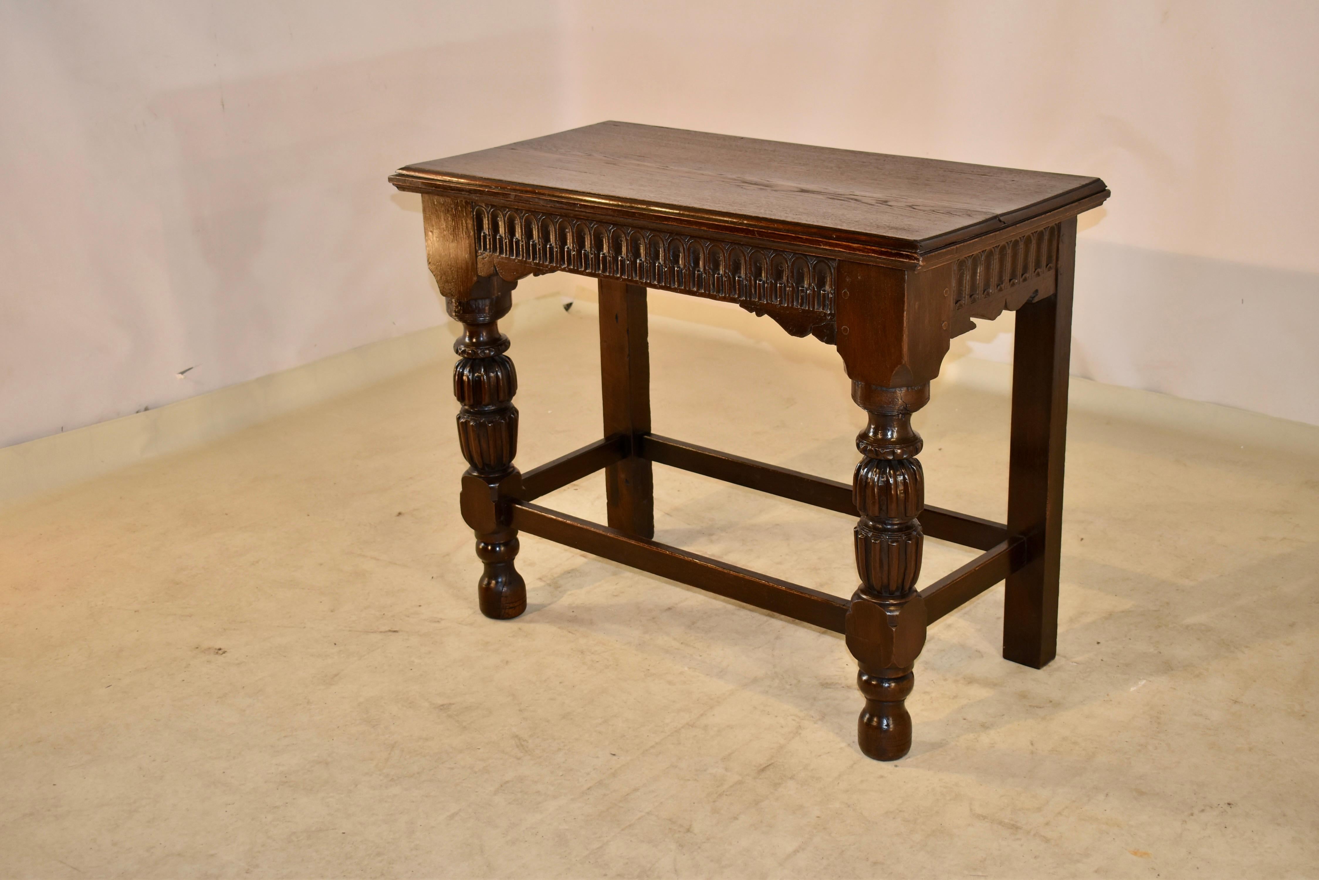 18th Century English Oak Console or Serving Table For Sale 2