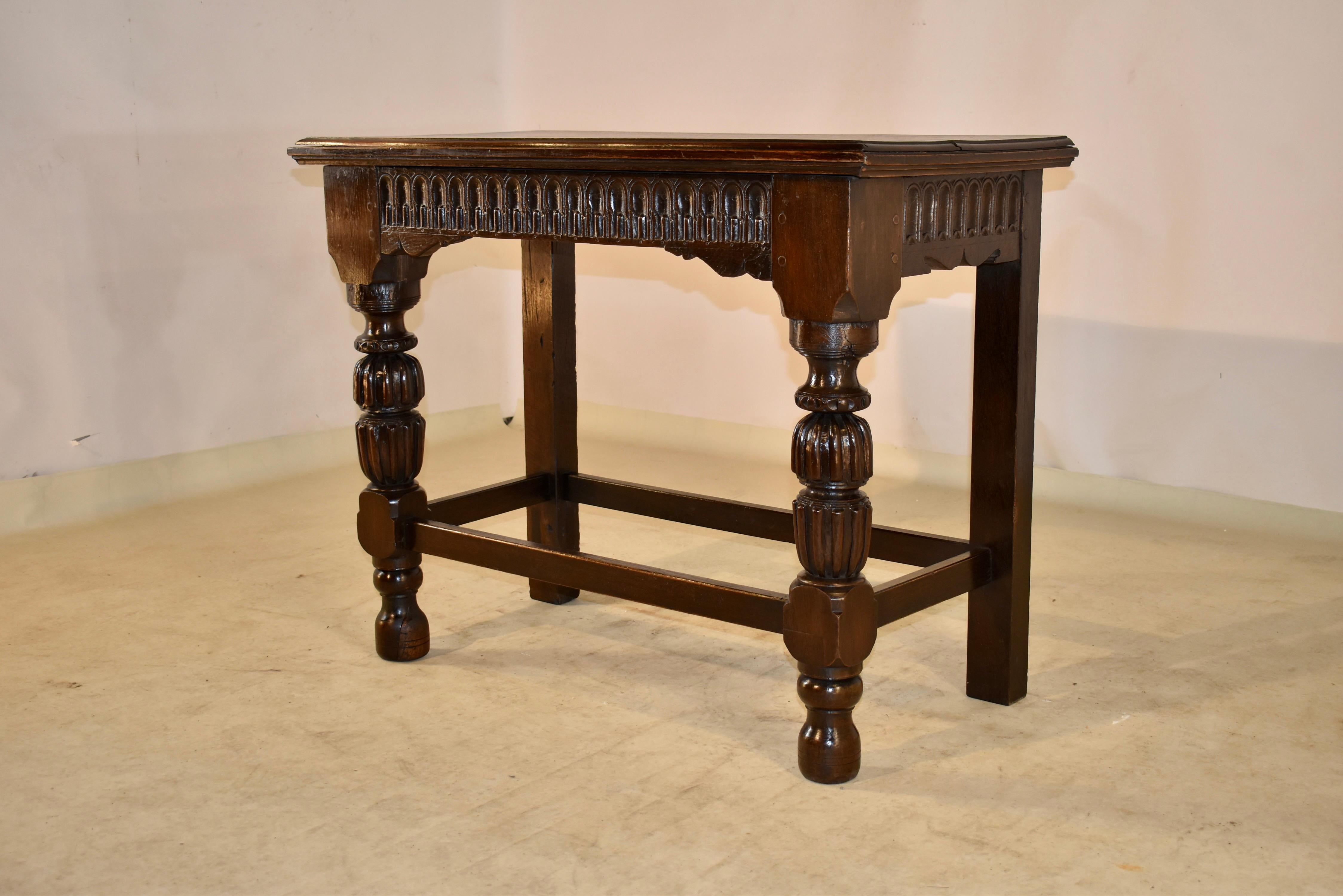 18th Century English Oak Console or Serving Table For Sale 3