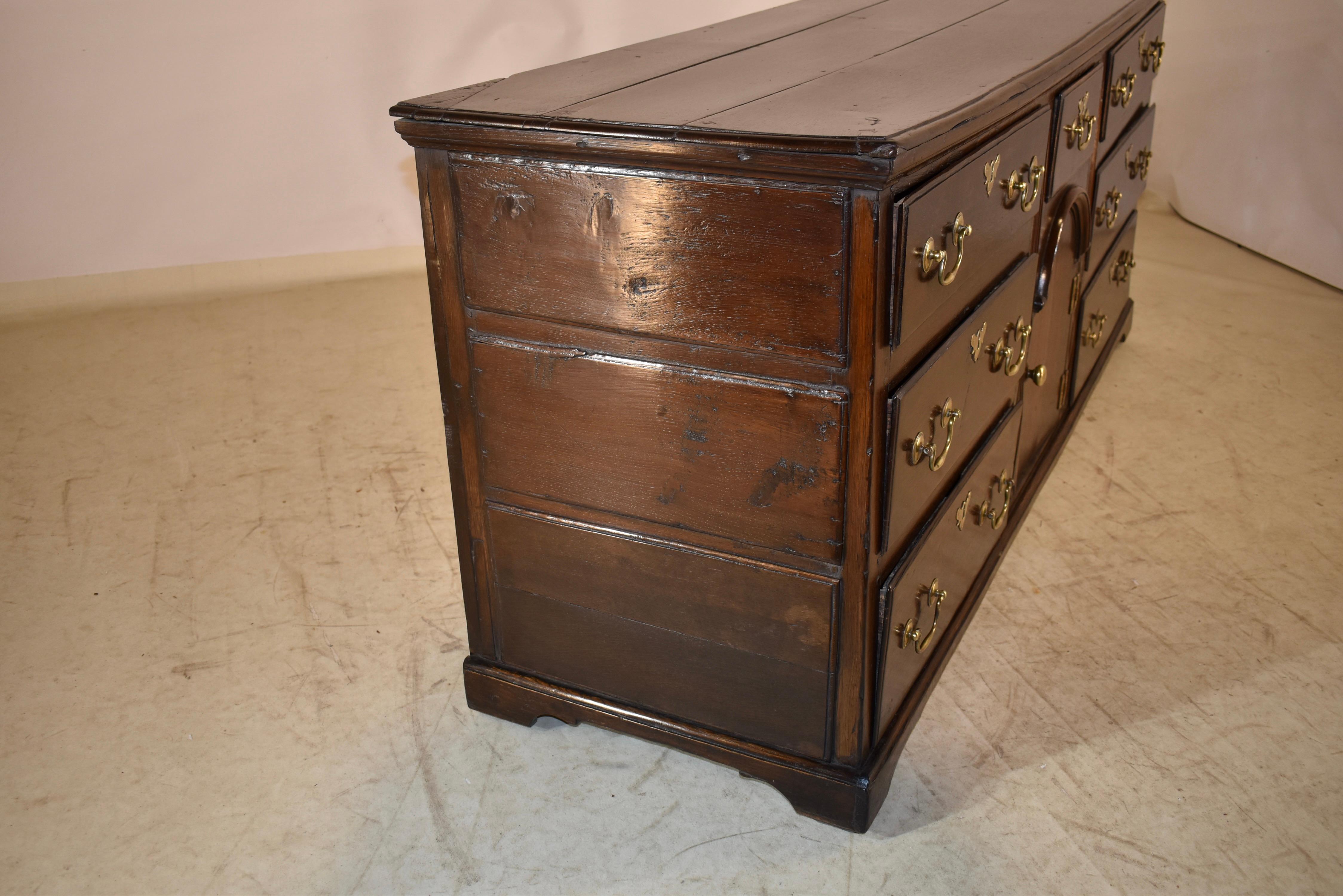 18th Century English Oak Dresser Base For Sale 6