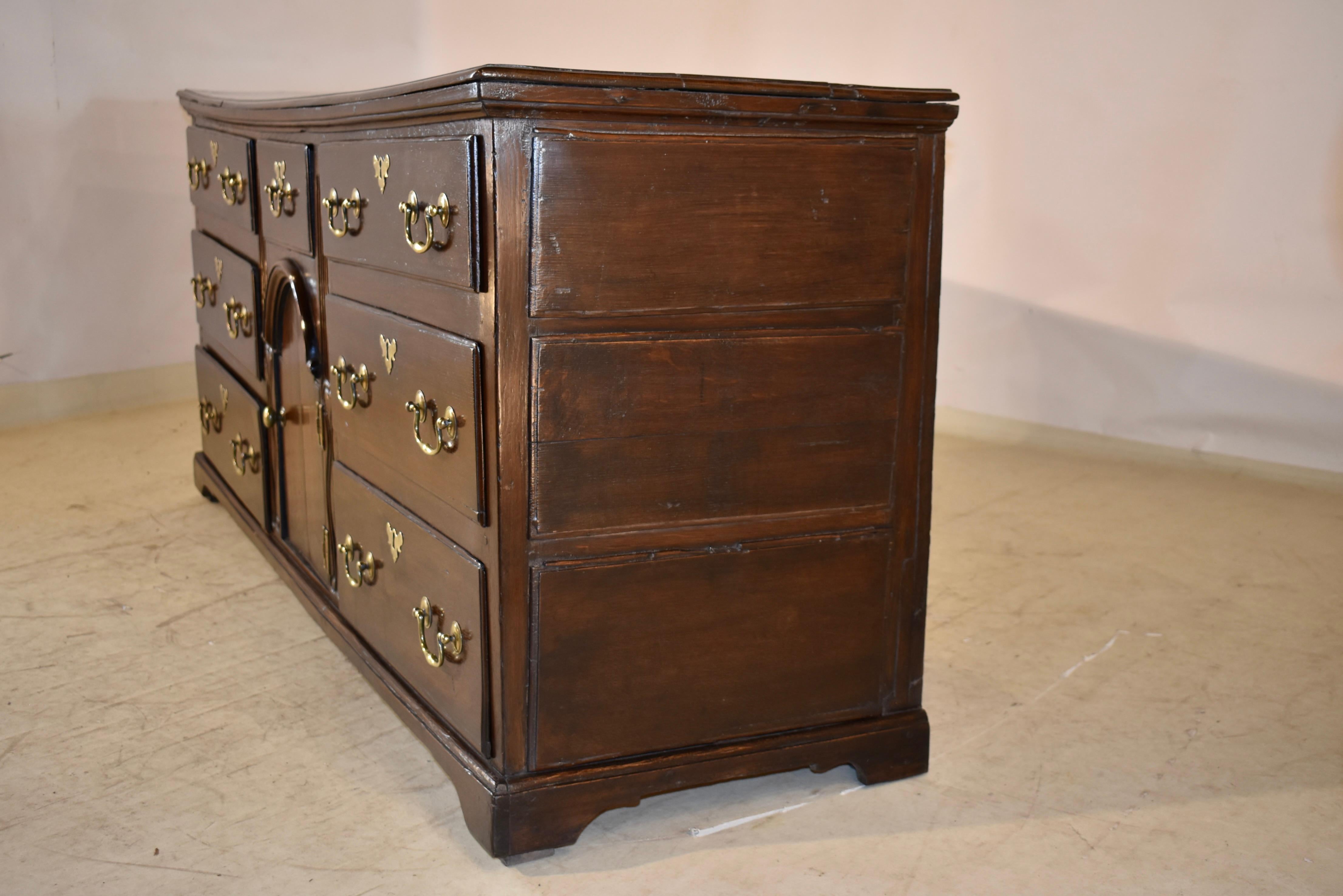 18th Century English Oak Dresser Base For Sale 8