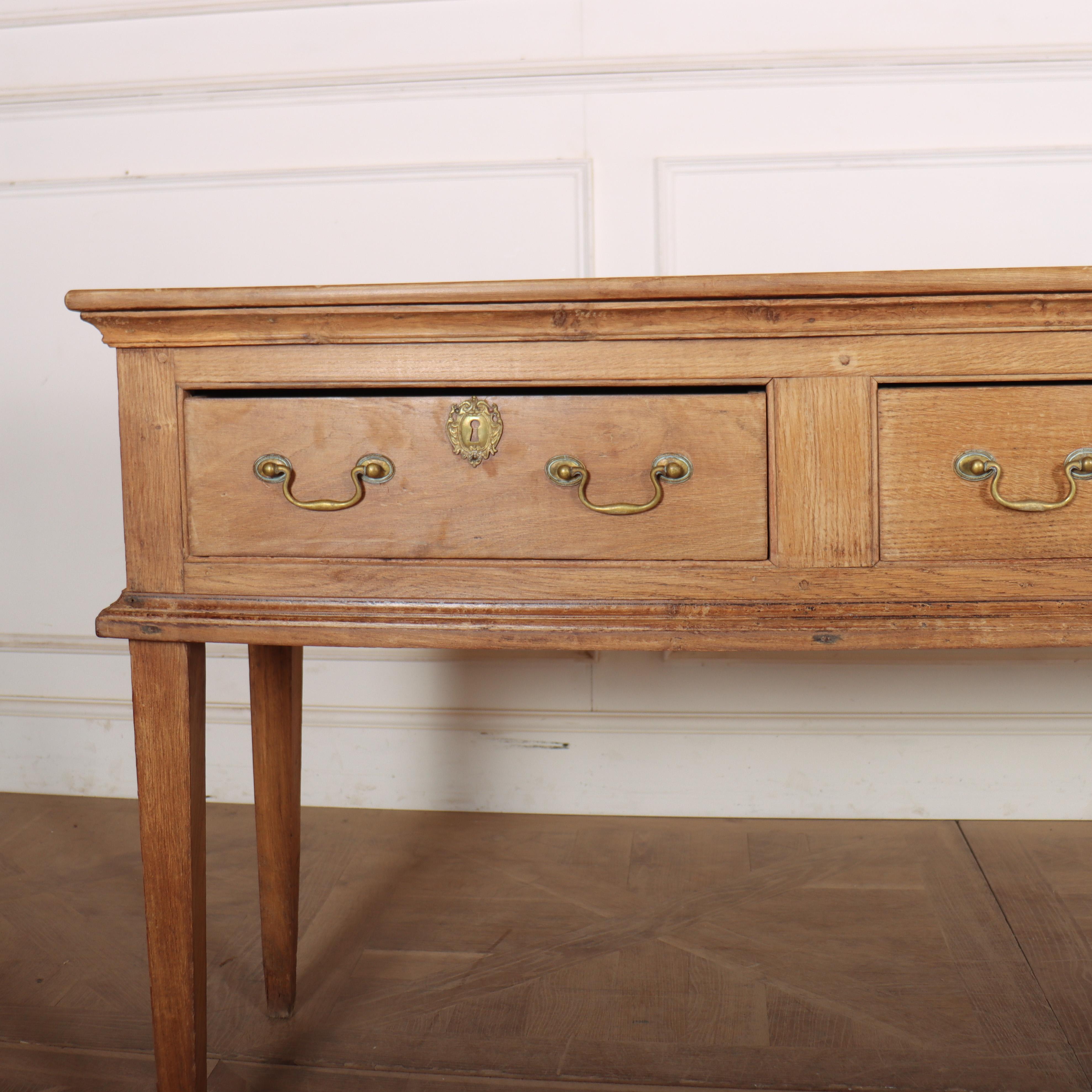 Georgian 18th Century English Oak Dresser Base For Sale