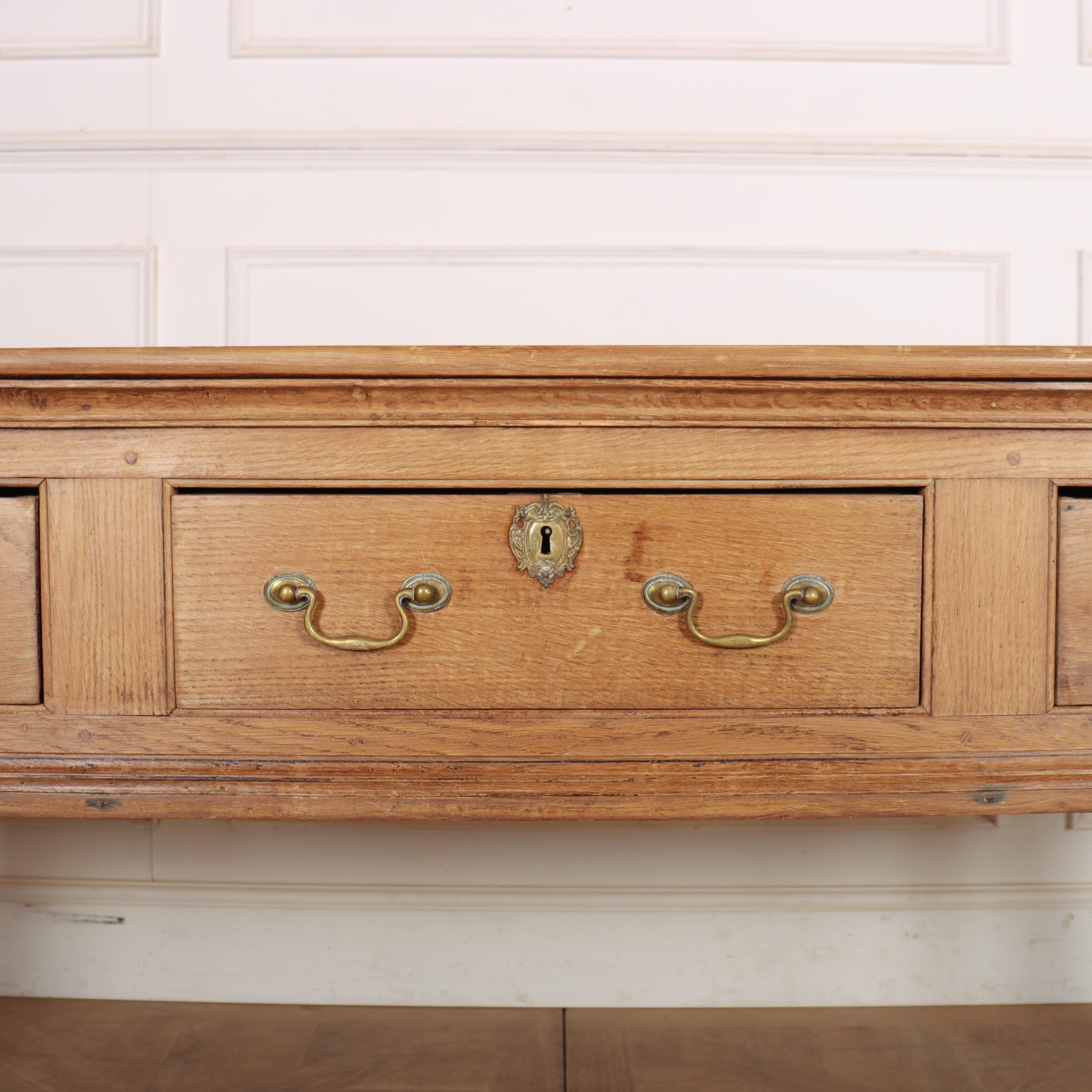 British 18th Century English Oak Dresser Base For Sale
