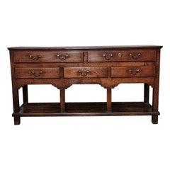 18th Century English Oak Dresser Base