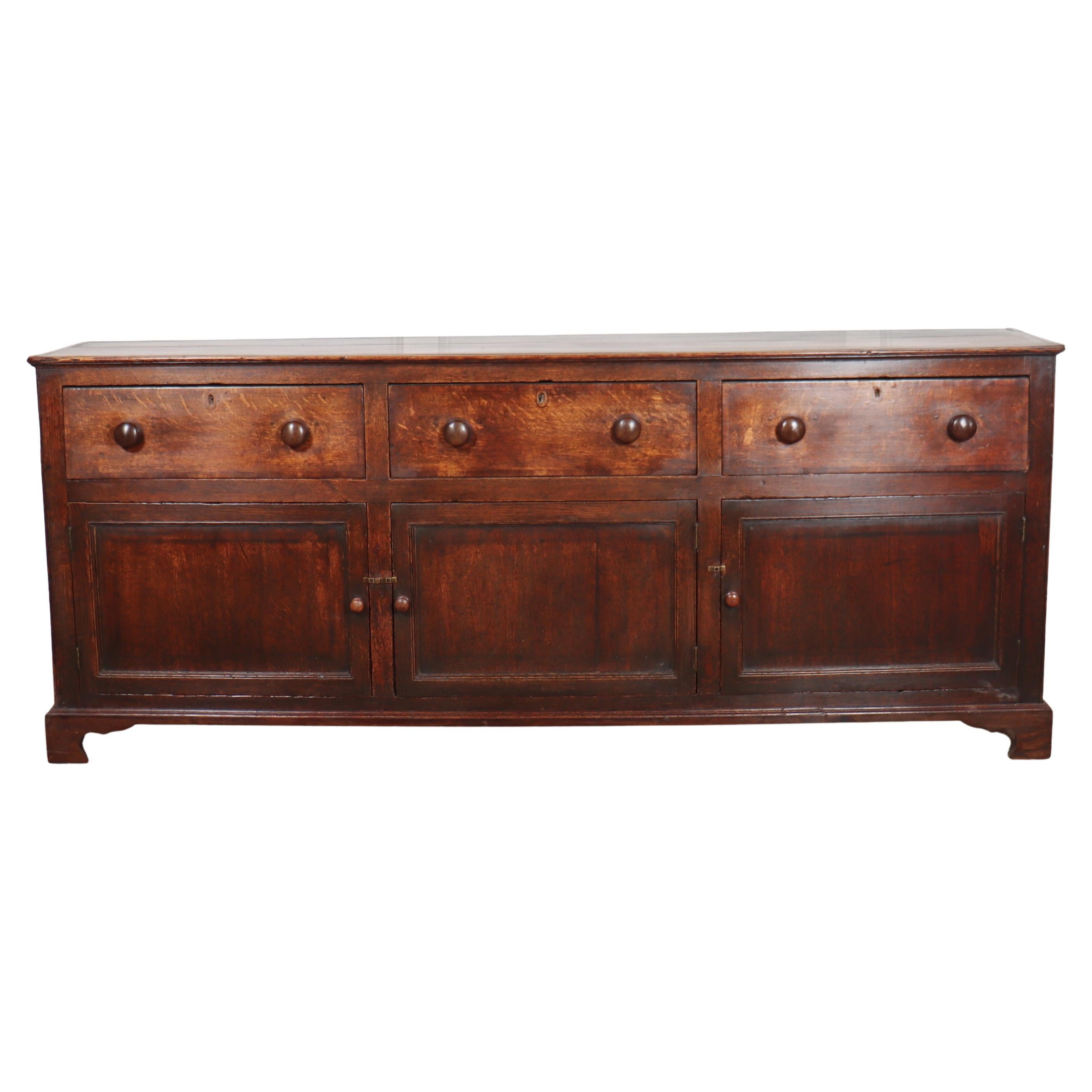18th Century English Oak Dresser Base