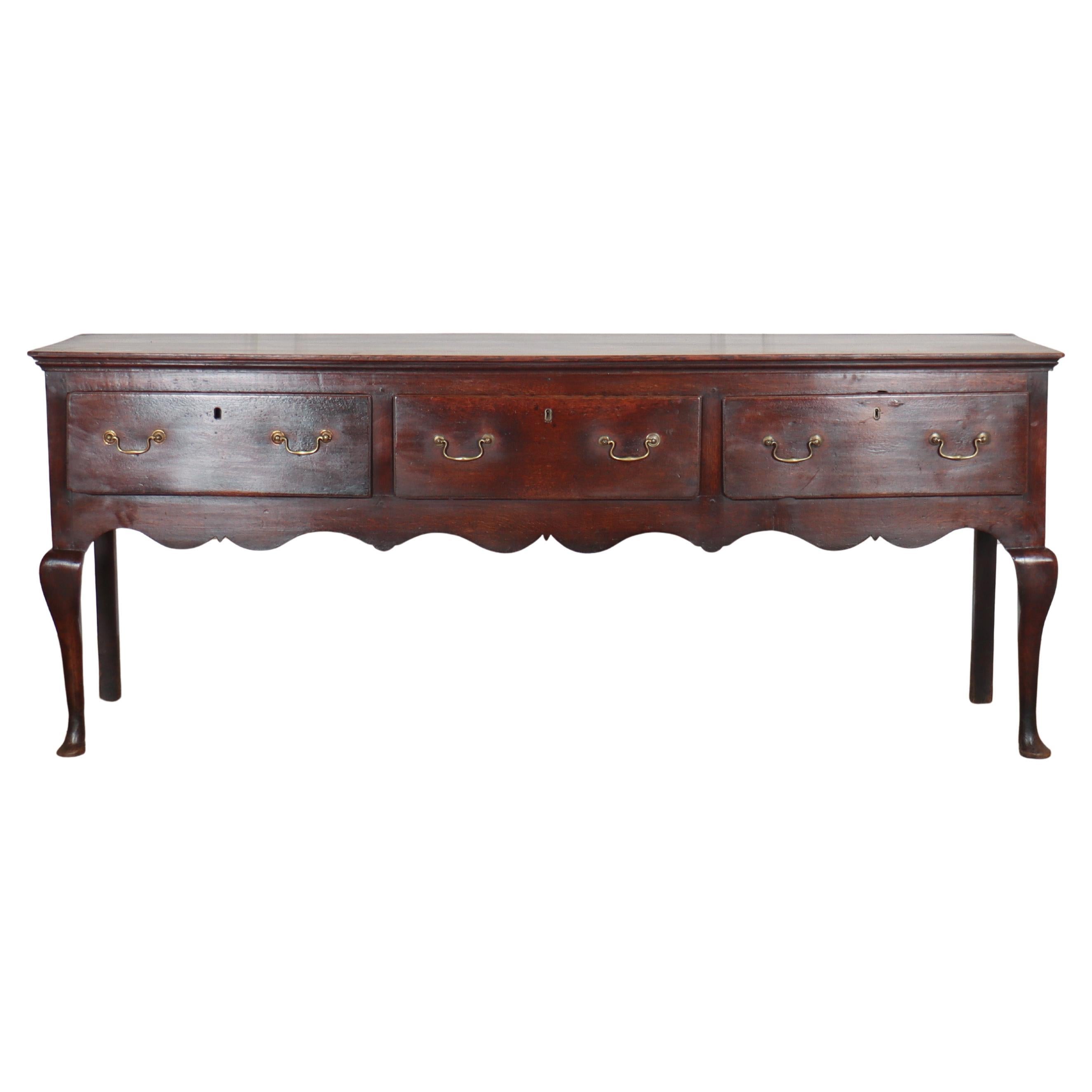 18th Century English Oak Dresser Base