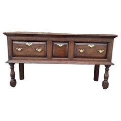 18th Century English Oak Dresser Base