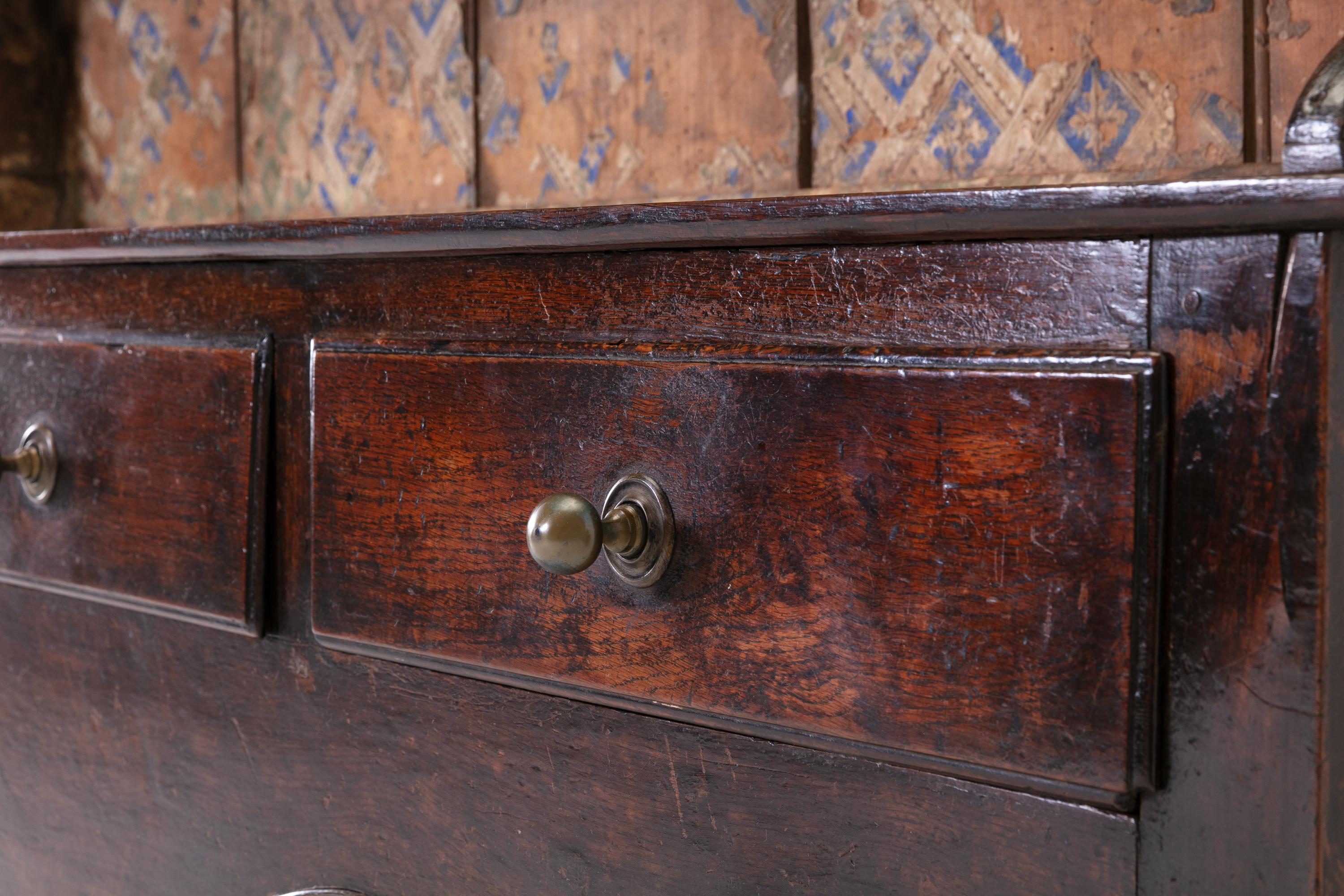 18th Century and Earlier 18th Century English Oak Dresser