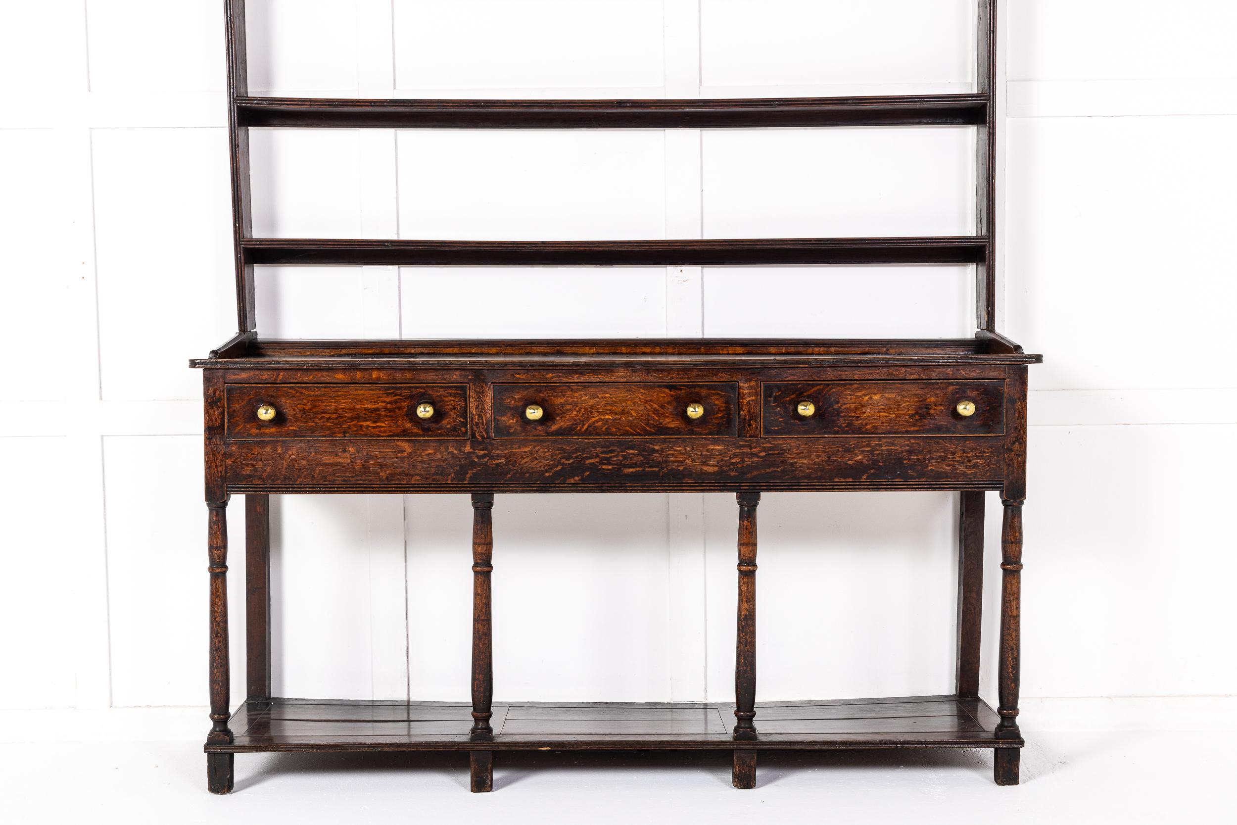 18th Century English Oak Dresser For Sale 1
