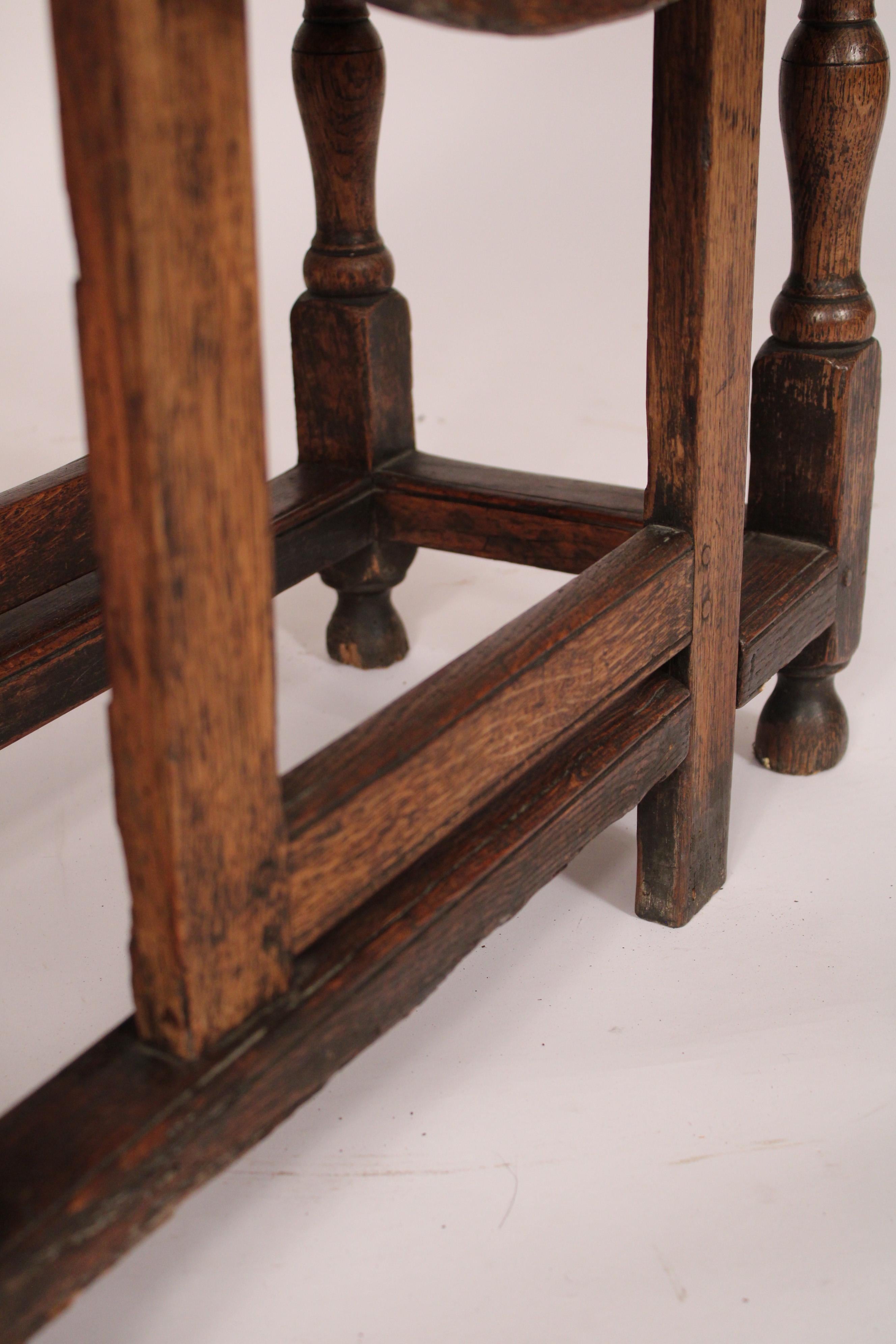 18th Century English Oak Gateleg Table For Sale 3