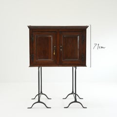 18th Century English Oak Hanging Spice Cupboard