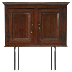 18th Century English Oak Hanging Spice Cupboard