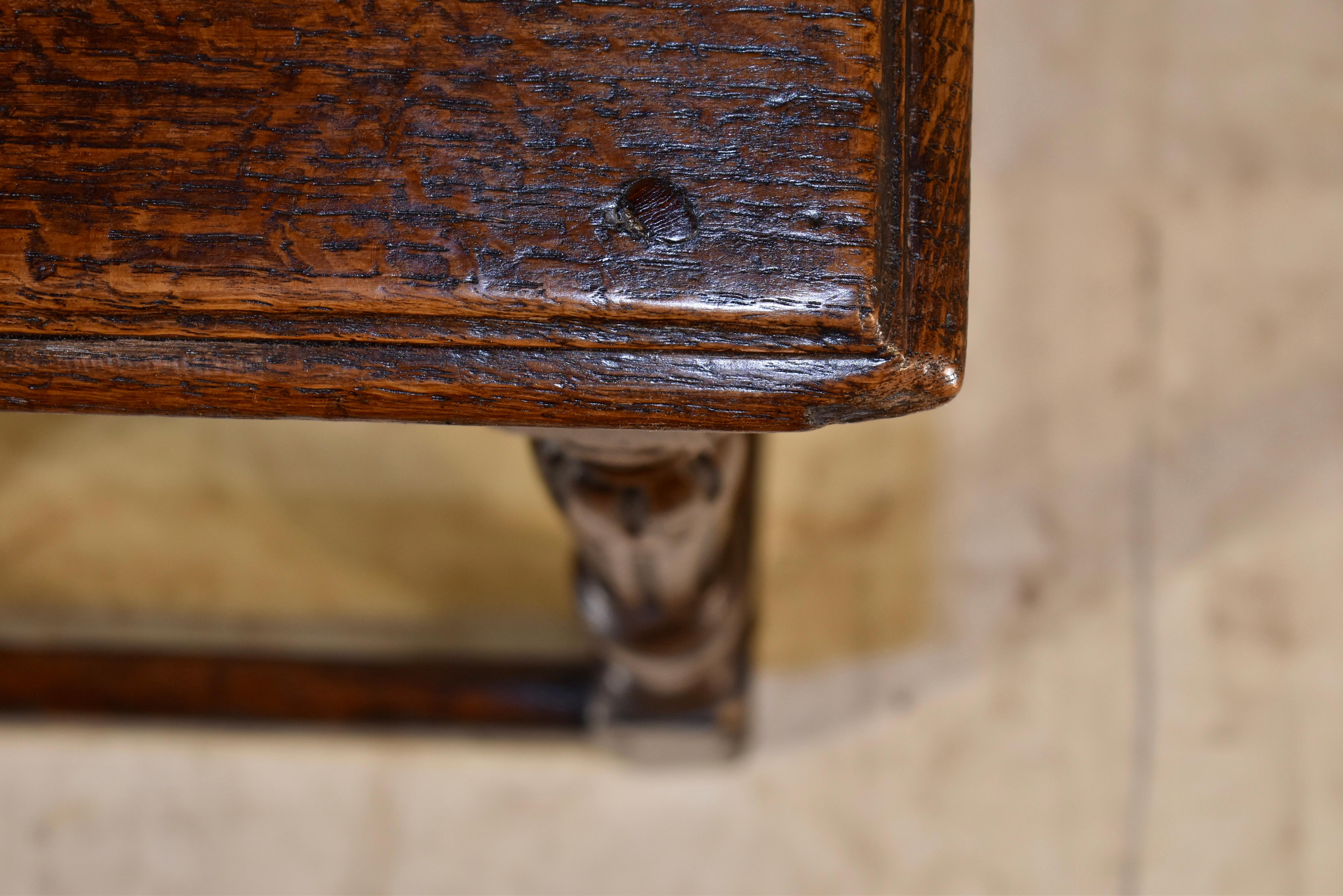 18th Century English Oak Joint Stool For Sale 4