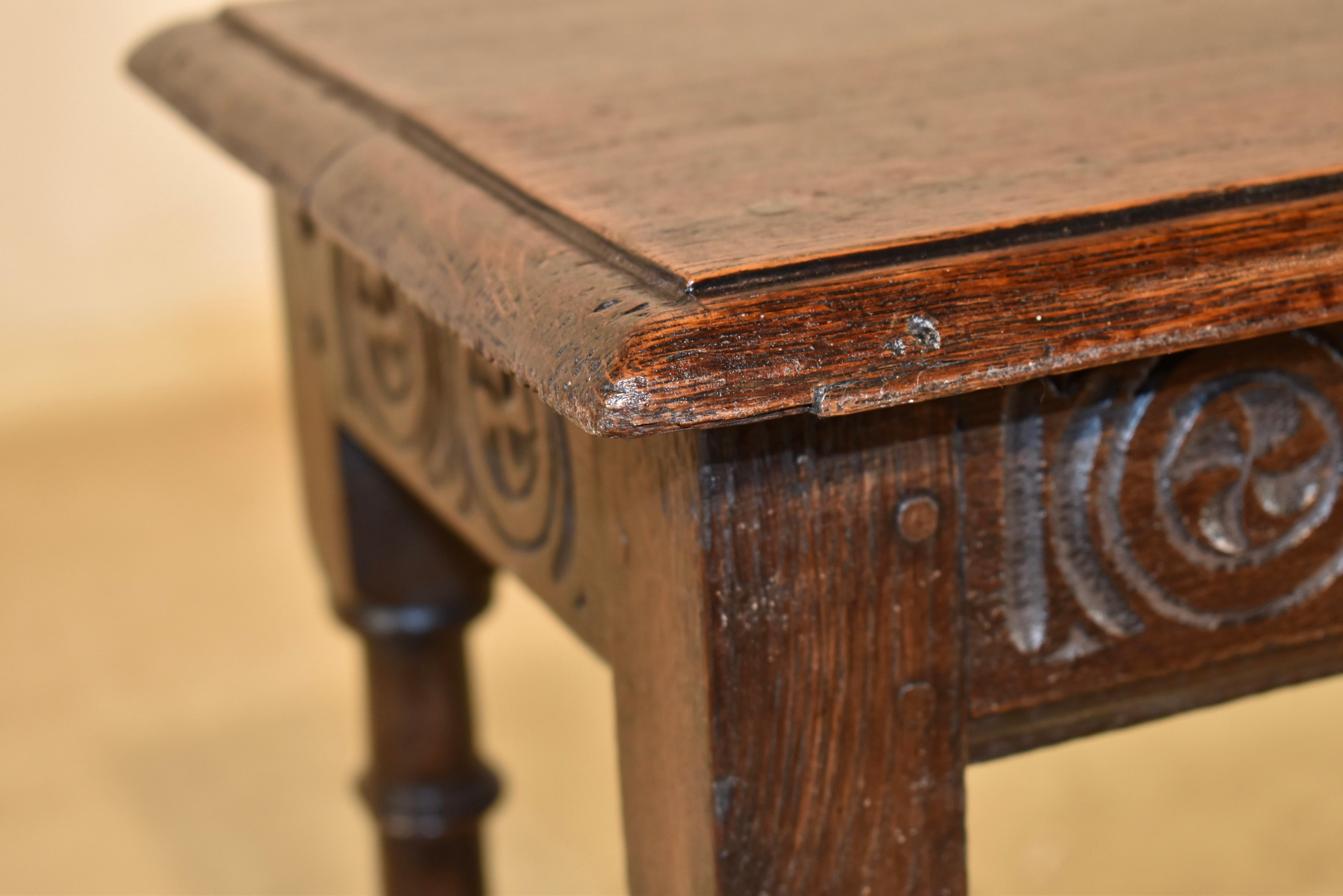 18th Century English Oak Joint Stool in vendita 1