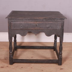 Table de lampe en chêne anglais du XVIIIe siècle
