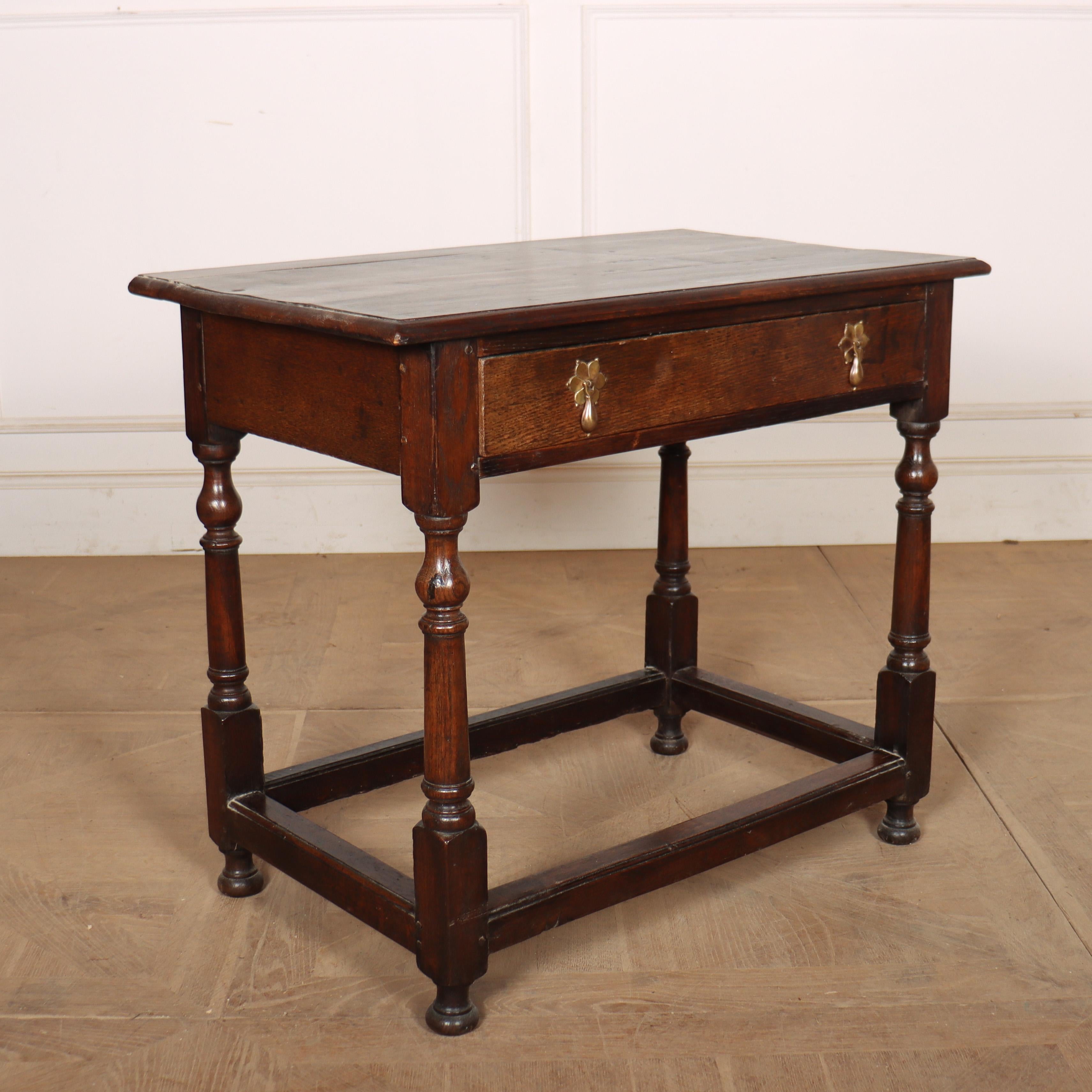 18th Century English Oak Lamp Table 1