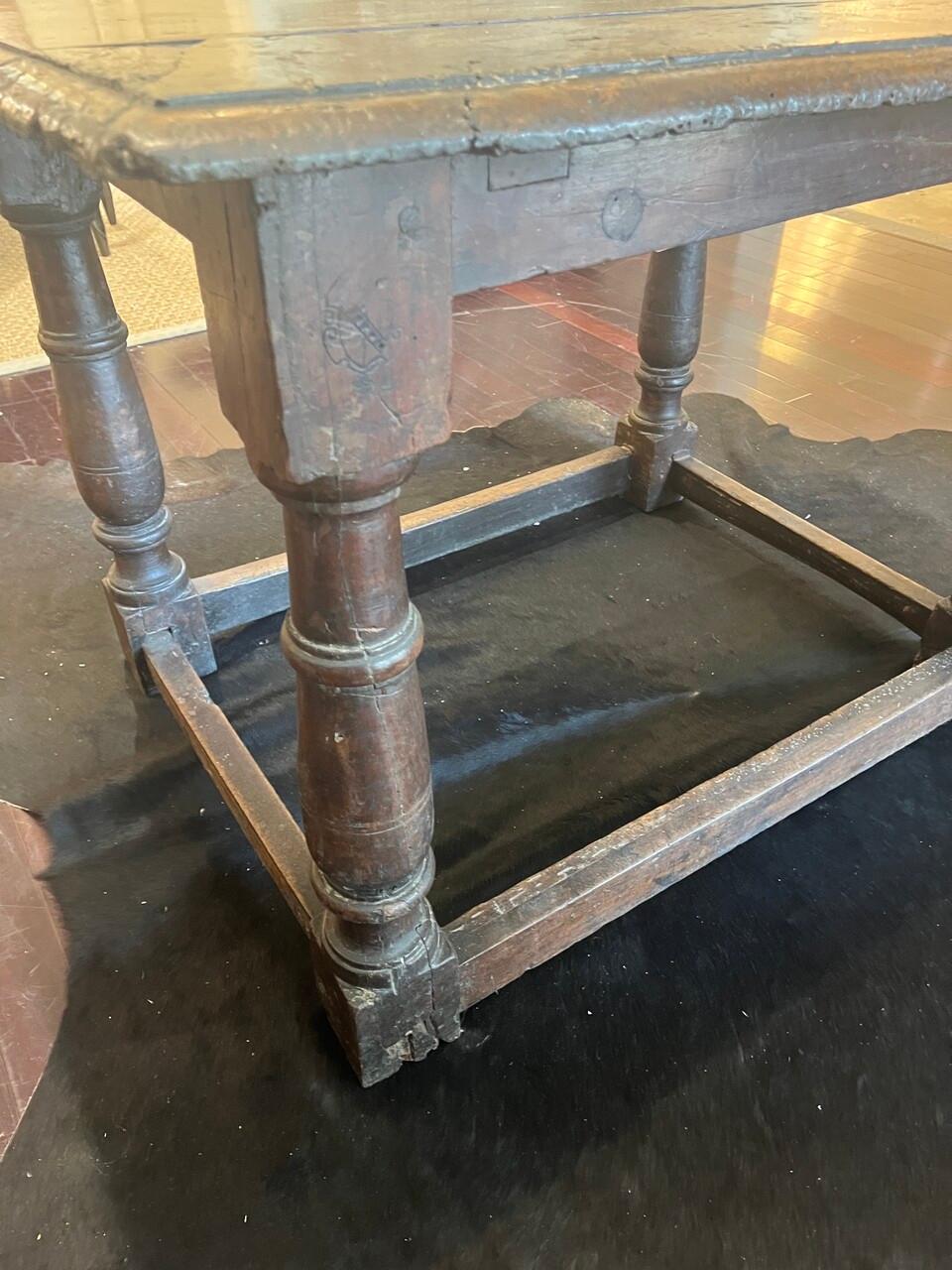 18th Century English Oak Lamp Table In condizioni buone in vendita a Houston, TX