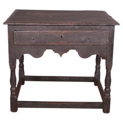 Antique 18th Century English Oak Lamp Table