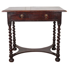 18th Century English Oak Lamp Table