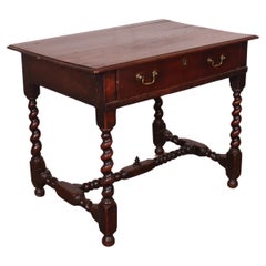 18th Century English Oak Lamp Table