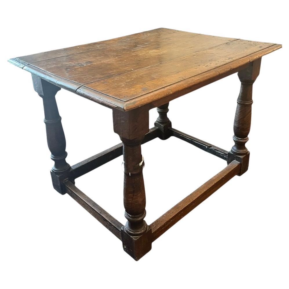 18th Century English Oak Lamp Table