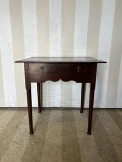 18th century English oak one drawer table