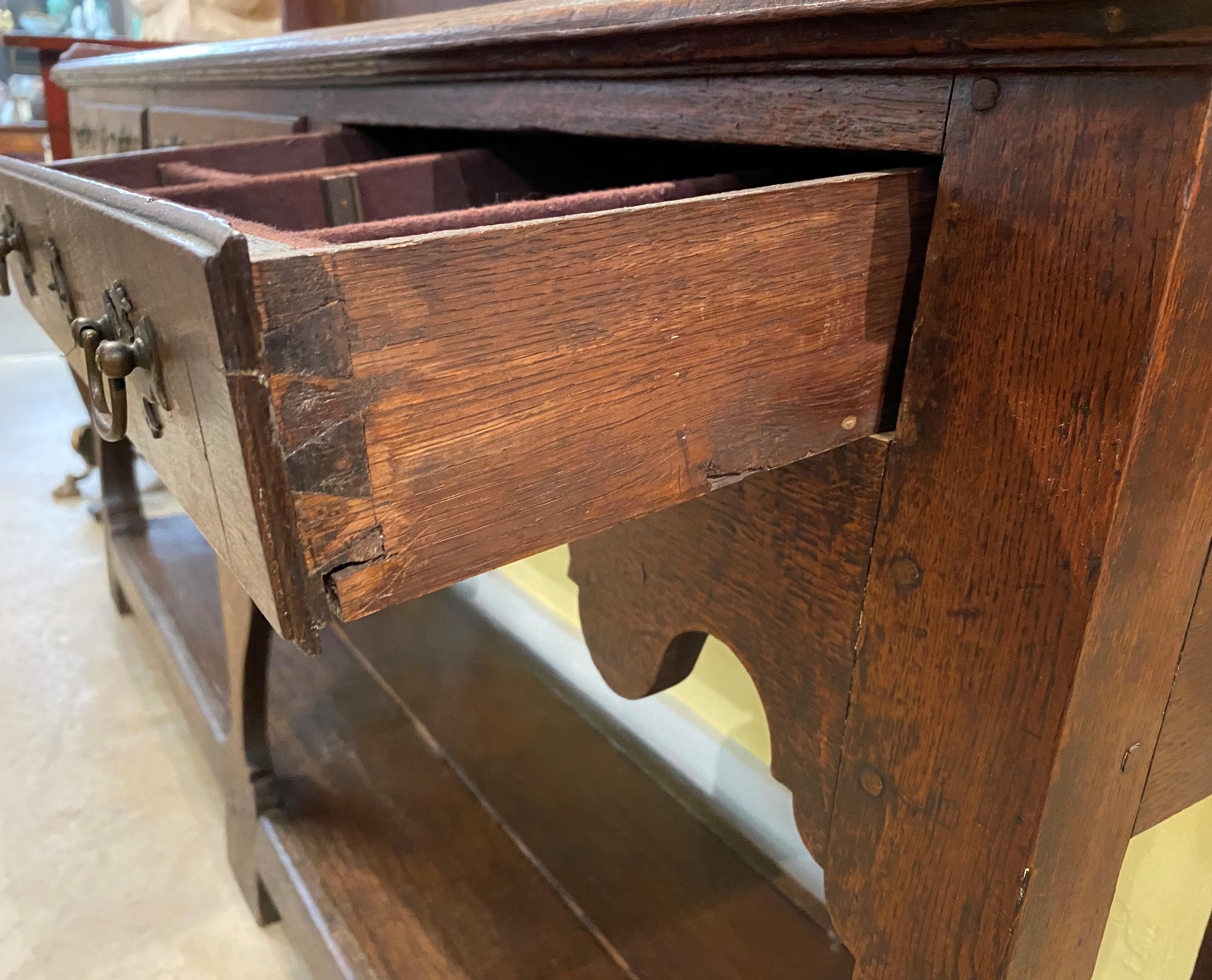 18th Century English Oak Pewter Dresser or Cupboard 6